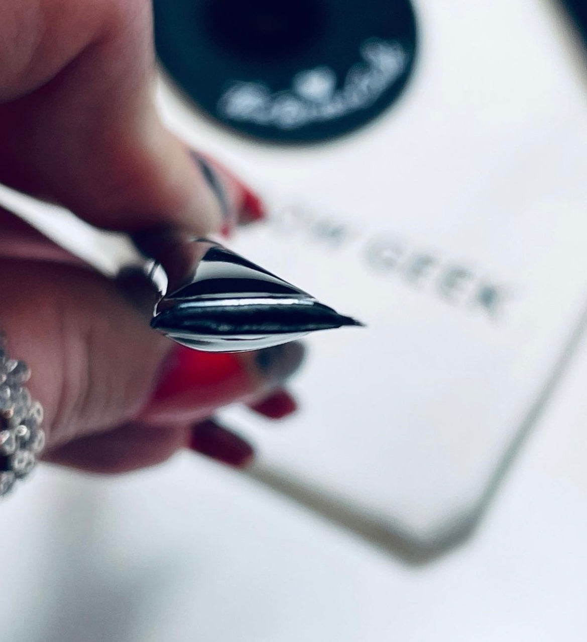 Precision tint brow brush