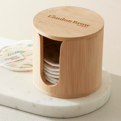 Bamboo Storage Box for Cotton Makeup Pads