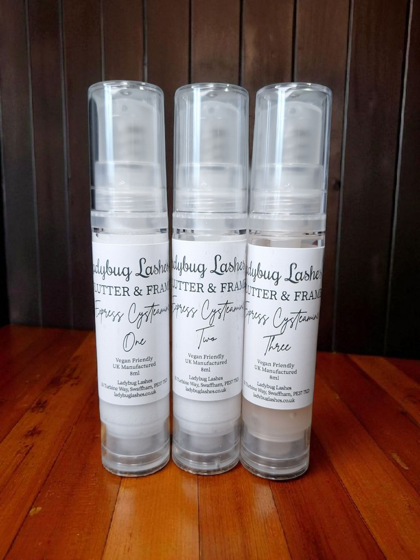 Powder Lift and Express Cysteamine System – Airless Pumps (8ml) Duo Lash Lift & Brow Lamination System