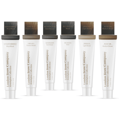London Hybrid Dye Brow Stain 6 Colour Set