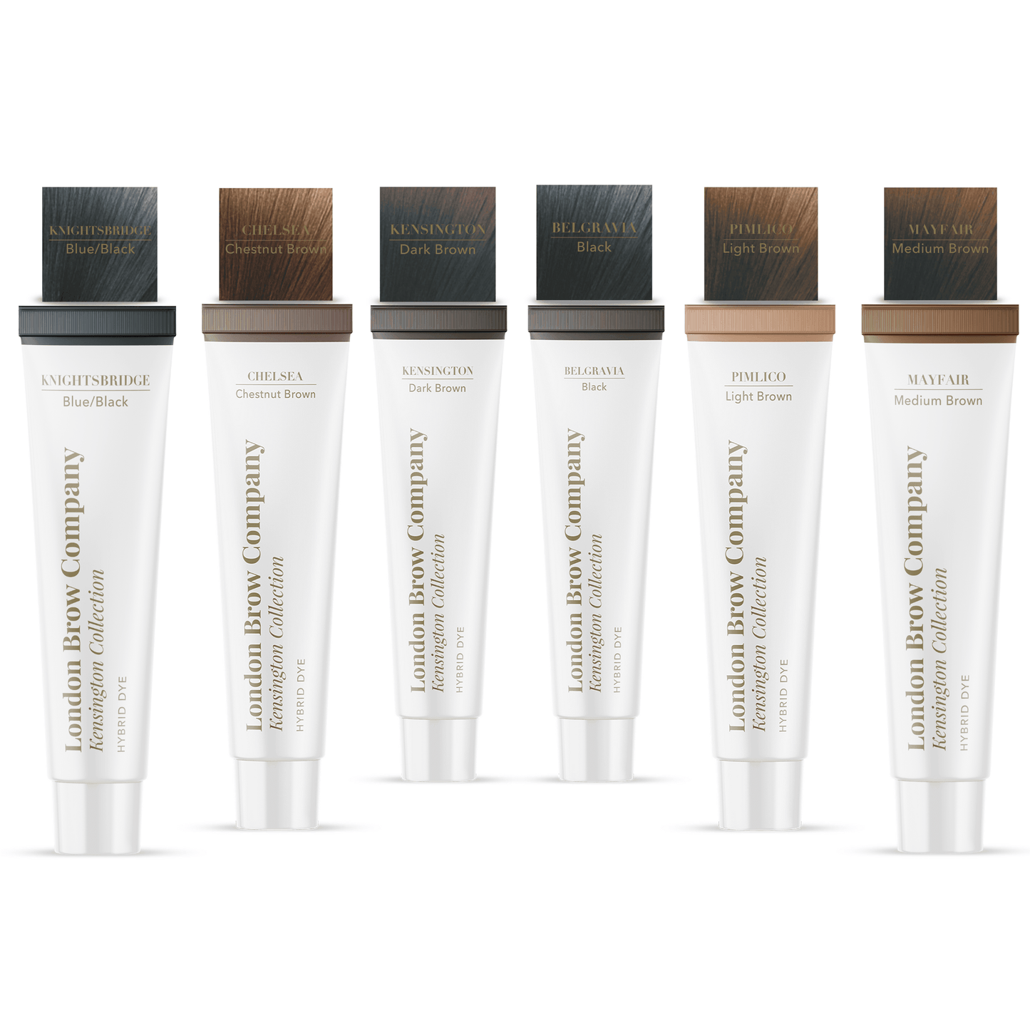 London Hybrid Dye Brow Stain - Individual Tubes