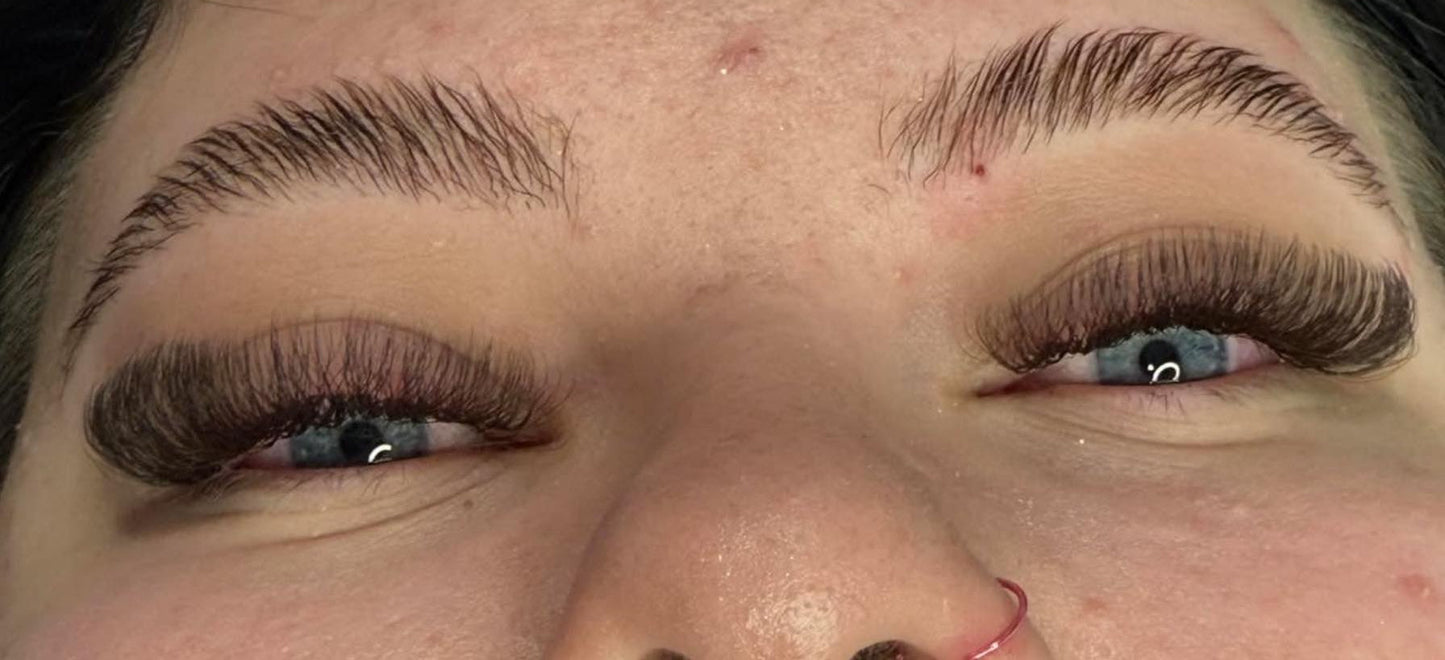 🤎 Brown 6D Clover Lash Extensions – Mixed Lengths, 16 Rows 🤎